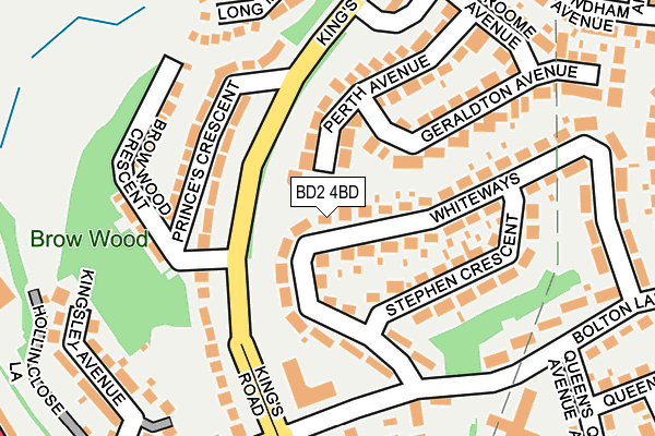 BD2 4BD map - OS OpenMap – Local (Ordnance Survey)