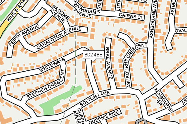 BD2 4BE map - OS OpenMap – Local (Ordnance Survey)