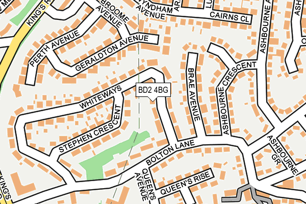 BD2 4BG map - OS OpenMap – Local (Ordnance Survey)