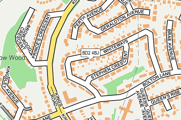 BD2 4BJ map - OS OpenMap – Local (Ordnance Survey)