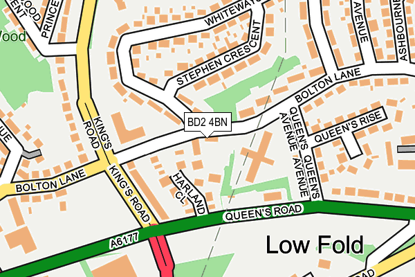 BD2 4BN map - OS OpenMap – Local (Ordnance Survey)