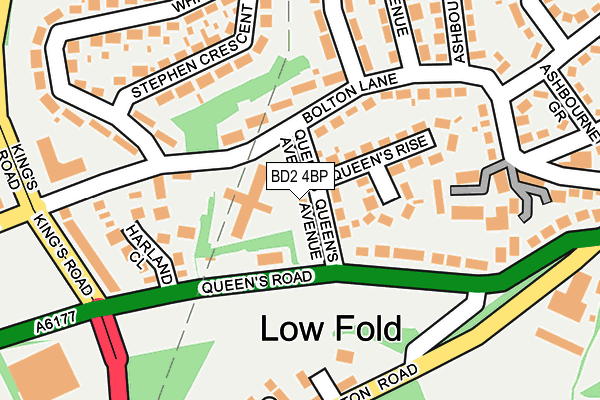 BD2 4BP map - OS OpenMap – Local (Ordnance Survey)