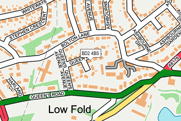 BD2 4BS map - OS OpenMap – Local (Ordnance Survey)