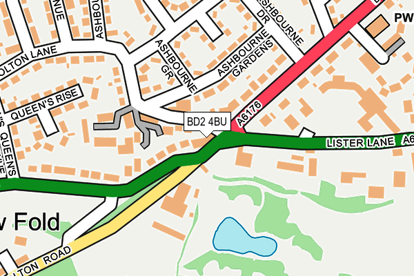 BD2 4BU map - OS OpenMap – Local (Ordnance Survey)