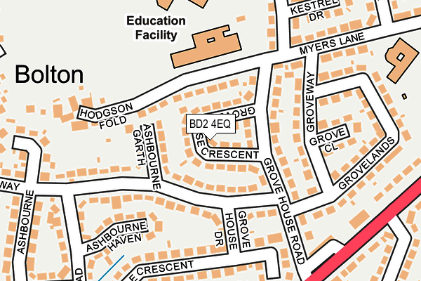 BD2 4EQ map - OS OpenMap – Local (Ordnance Survey)