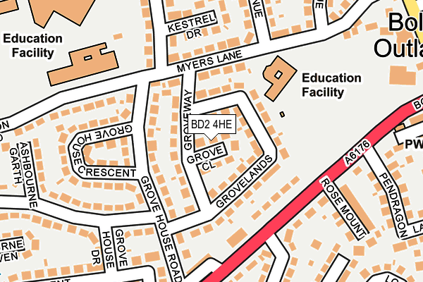 BD2 4HE map - OS OpenMap – Local (Ordnance Survey)