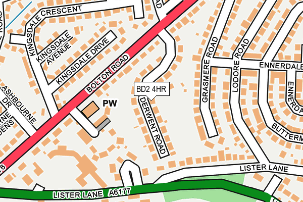 BD2 4HR map - OS OpenMap – Local (Ordnance Survey)