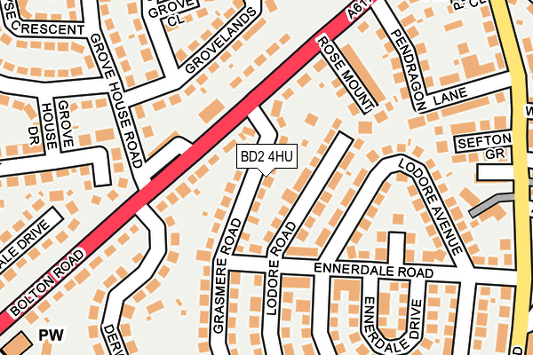 BD2 4HU map - OS OpenMap – Local (Ordnance Survey)