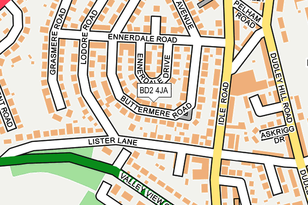 BD2 4JA map - OS OpenMap – Local (Ordnance Survey)