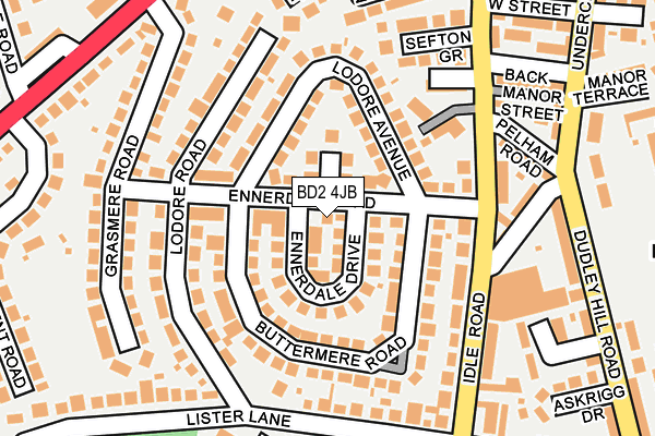BD2 4JB map - OS OpenMap – Local (Ordnance Survey)
