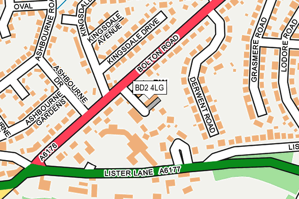 BD2 4LG map - OS OpenMap – Local (Ordnance Survey)