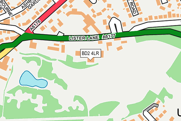 BD2 4LR map - OS OpenMap – Local (Ordnance Survey)