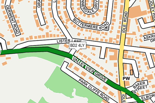 BD2 4LY map - OS OpenMap – Local (Ordnance Survey)