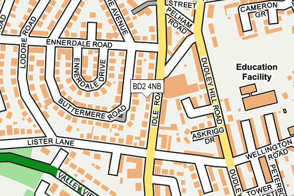 BD2 4NB map - OS OpenMap – Local (Ordnance Survey)
