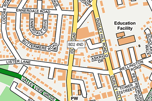BD2 4ND map - OS OpenMap – Local (Ordnance Survey)