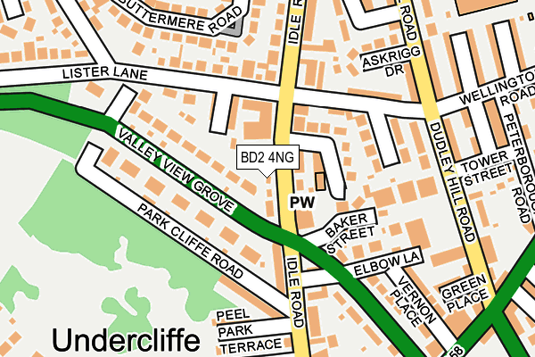 BD2 4NG map - OS OpenMap – Local (Ordnance Survey)