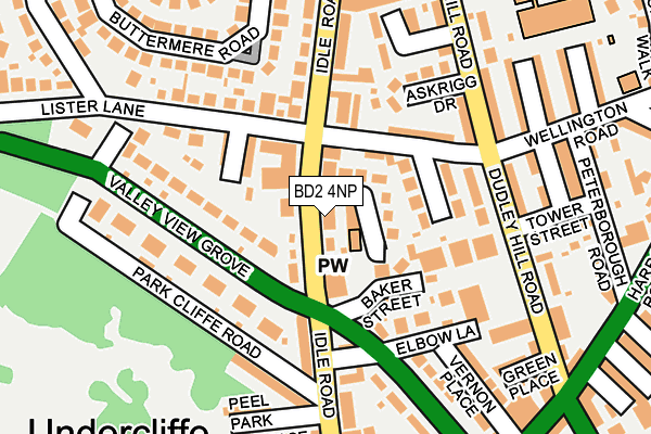 BD2 4NP map - OS OpenMap – Local (Ordnance Survey)