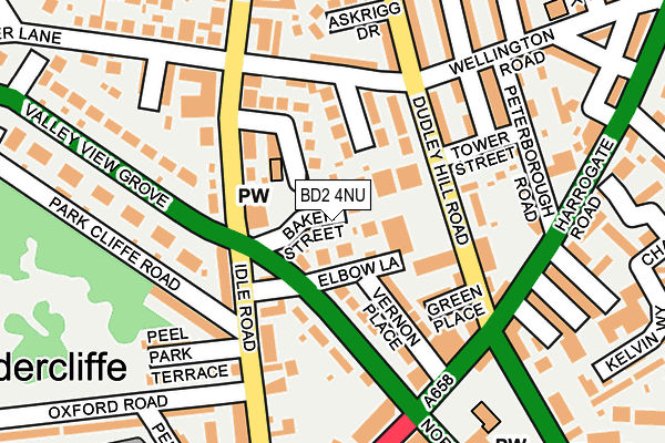 BD2 4NU map - OS OpenMap – Local (Ordnance Survey)