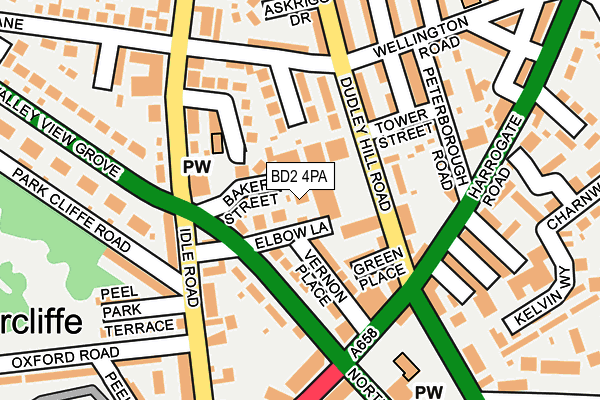 BD2 4PA map - OS OpenMap – Local (Ordnance Survey)