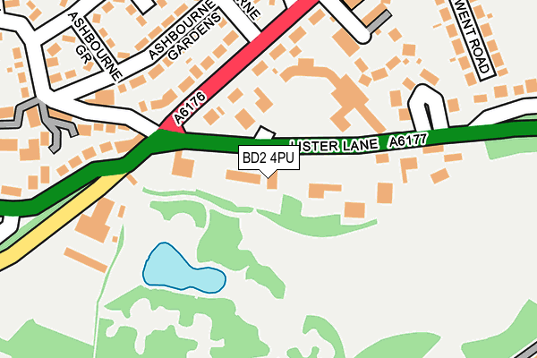 BD2 4PU map - OS OpenMap – Local (Ordnance Survey)