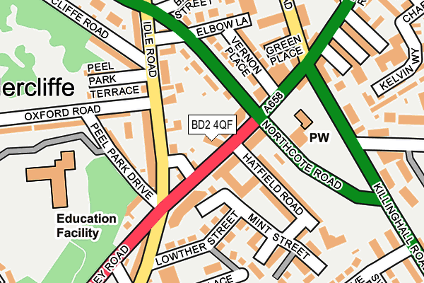 BD2 4QF map - OS OpenMap – Local (Ordnance Survey)