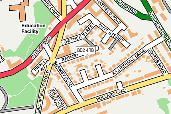 BD2 4RB map - OS OpenMap – Local (Ordnance Survey)