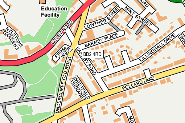 BD2 4RD map - OS OpenMap – Local (Ordnance Survey)