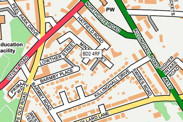 BD2 4RF map - OS OpenMap – Local (Ordnance Survey)