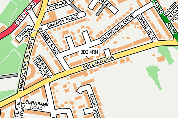 BD2 4RN map - OS OpenMap – Local (Ordnance Survey)