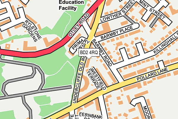 BD2 4RQ map - OS OpenMap – Local (Ordnance Survey)