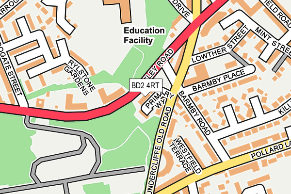 BD2 4RT map - OS OpenMap – Local (Ordnance Survey)