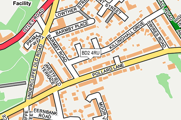 BD2 4RU map - OS OpenMap – Local (Ordnance Survey)