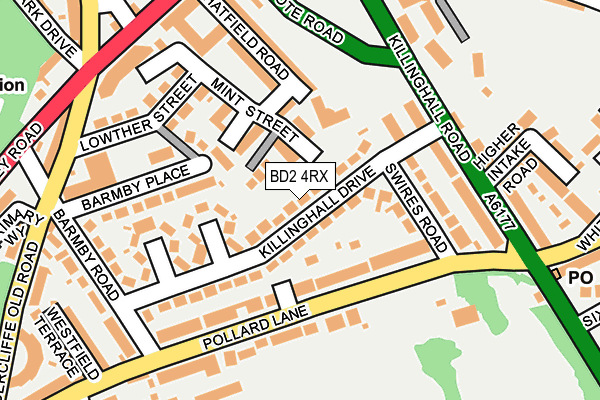 BD2 4RX map - OS OpenMap – Local (Ordnance Survey)