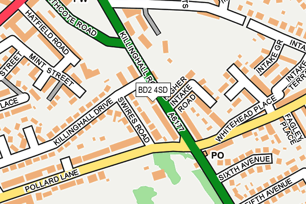 BD2 4SD map - OS OpenMap – Local (Ordnance Survey)