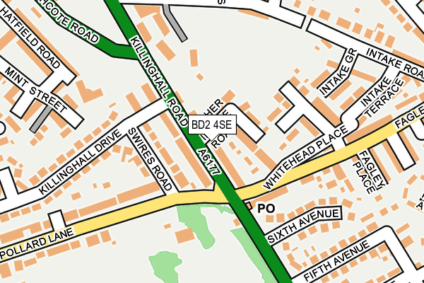 BD2 4SE map - OS OpenMap – Local (Ordnance Survey)