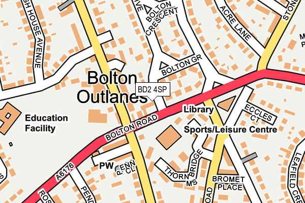 BD2 4SP map - OS OpenMap – Local (Ordnance Survey)