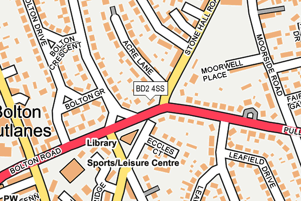 BD2 4SS map - OS OpenMap – Local (Ordnance Survey)