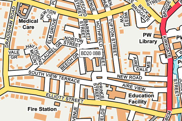 BD20 0BB map - OS OpenMap – Local (Ordnance Survey)