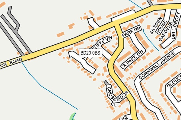 BD20 0BS map - OS OpenMap – Local (Ordnance Survey)