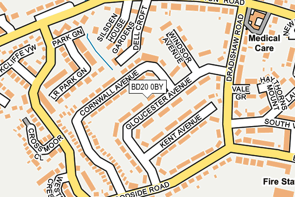 BD20 0BY map - OS OpenMap – Local (Ordnance Survey)