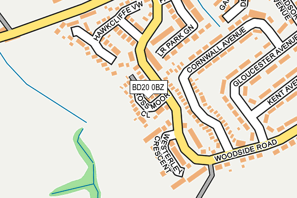 BD20 0BZ map - OS OpenMap – Local (Ordnance Survey)