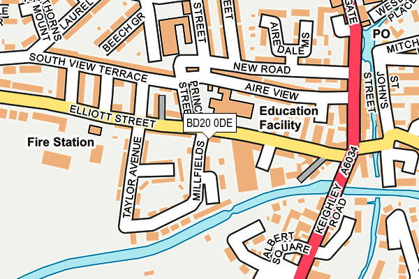 BD20 0DE map - OS OpenMap – Local (Ordnance Survey)