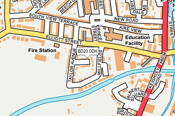 BD20 0DH map - OS OpenMap – Local (Ordnance Survey)