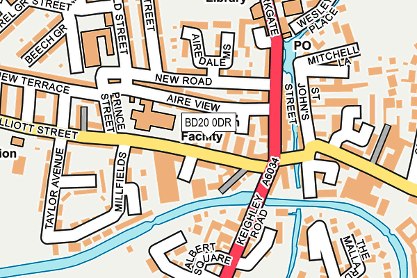 BD20 0DR map - OS OpenMap – Local (Ordnance Survey)