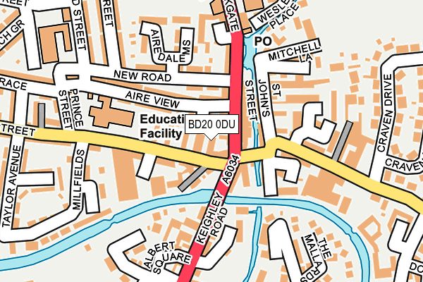 BD20 0DU map - OS OpenMap – Local (Ordnance Survey)