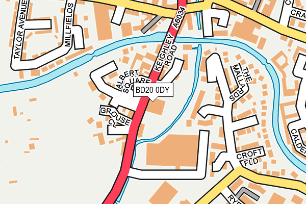 BD20 0DY map - OS OpenMap – Local (Ordnance Survey)