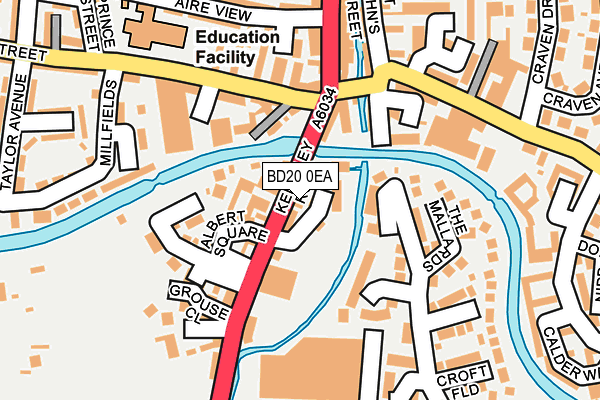 BD20 0EA map - OS OpenMap – Local (Ordnance Survey)