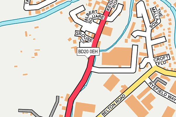 BD20 0EH map - OS OpenMap – Local (Ordnance Survey)