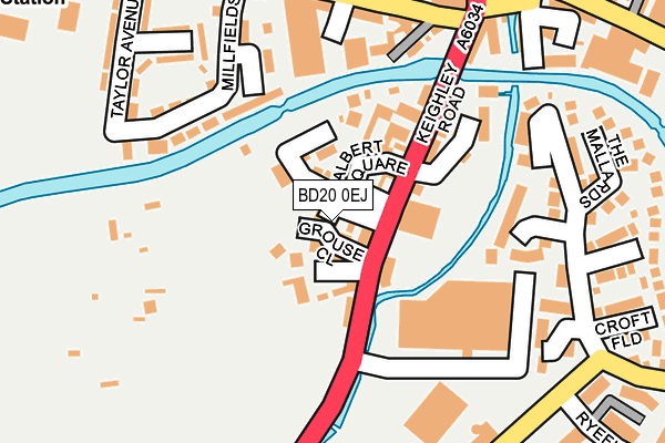 BD20 0EJ map - OS OpenMap – Local (Ordnance Survey)