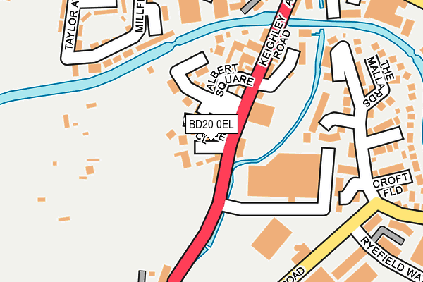 BD20 0EL map - OS OpenMap – Local (Ordnance Survey)